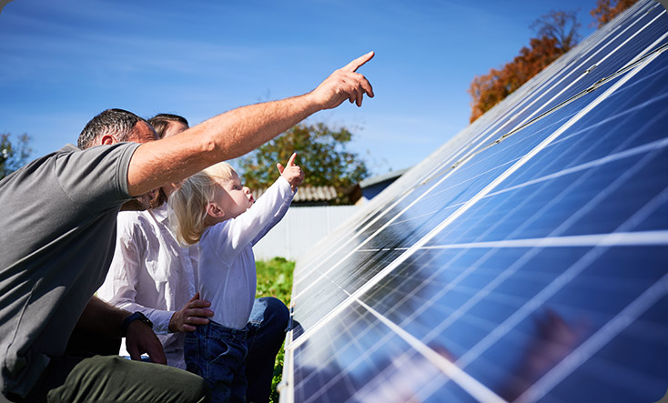 Families pursuing a green lifestyle
